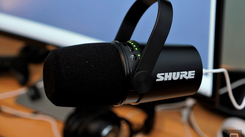 Micro Shure MV7 có thiết kế hoàn hảo