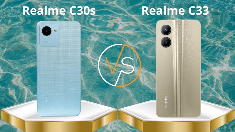 Realme C33 với bộ camera sau chiếm ưu thế vượt trội hơn hẳn Realme C30s