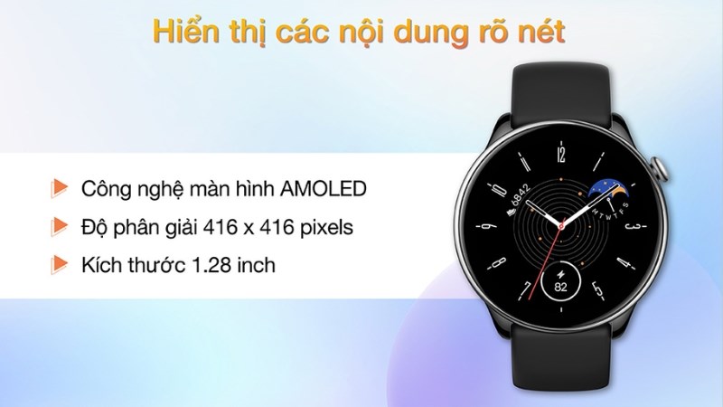 Màn hình hiển thị rõ ràng, sắc nét