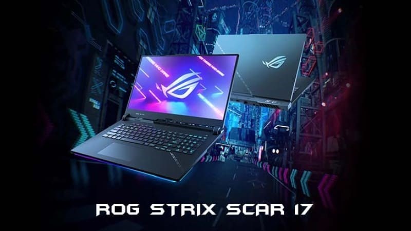 Asus Gaming ROG Strix SCAR 17 sở hữu màn hình có độ phân giải WQHD (2560 x 1440) pixel