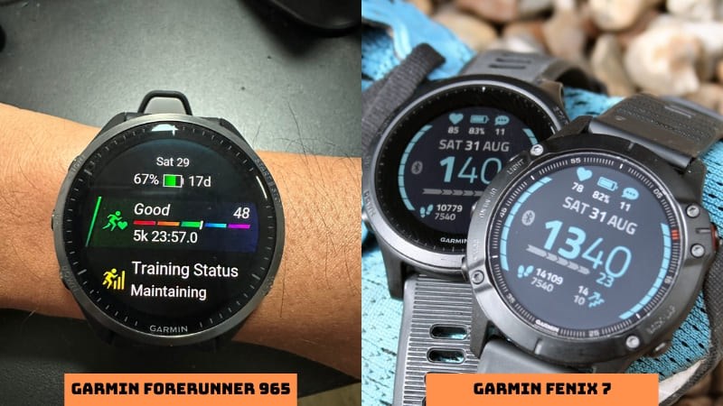 Garmin Forerunner 965 và Garmin Fenix 7 được trang bị dung lượng pin khủng