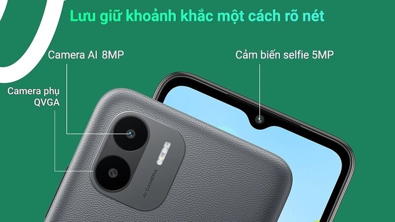 Thông số camera của Redmi A2+ và A1 đều giống nhau Thông số camera của Redmi A2+ và A1 đều giống nhau