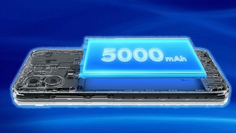 Viên pin 5000mAh giúp trải nghiệm liền mạch hơn