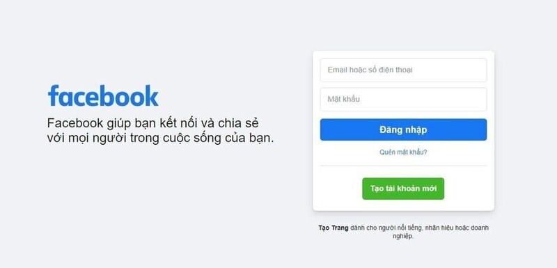 Truy cập vào tài khoản Facebook Truy cập vào tài khoản Facebook