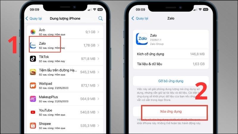 Chọn những ứng dụng không cần thiết để thực hiện Xoá ứng dụng Chọn những ứng dụng không cần thiết để thực hiện Xoá ứng dụng