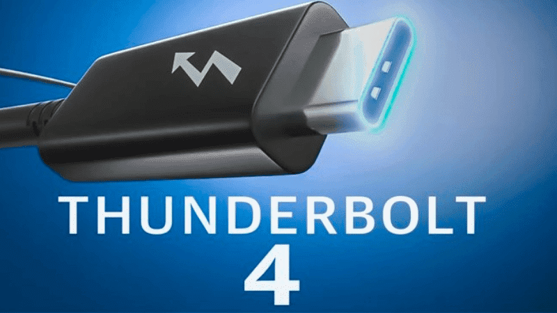 Sạc Thunderbolt 4 được trang bị Sạc Thunderbolt 4 được trang bị
