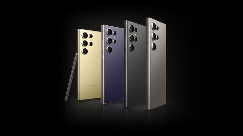 Bộ 4 màu sắc Titan mới cực hút mắt trên Samsung S24 Ultra
