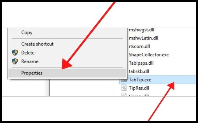 Click chuột phải vào file TabTib.exe > Chọn Properties. Click chuột phải vào file TabTib.exe > Chọn Properties.