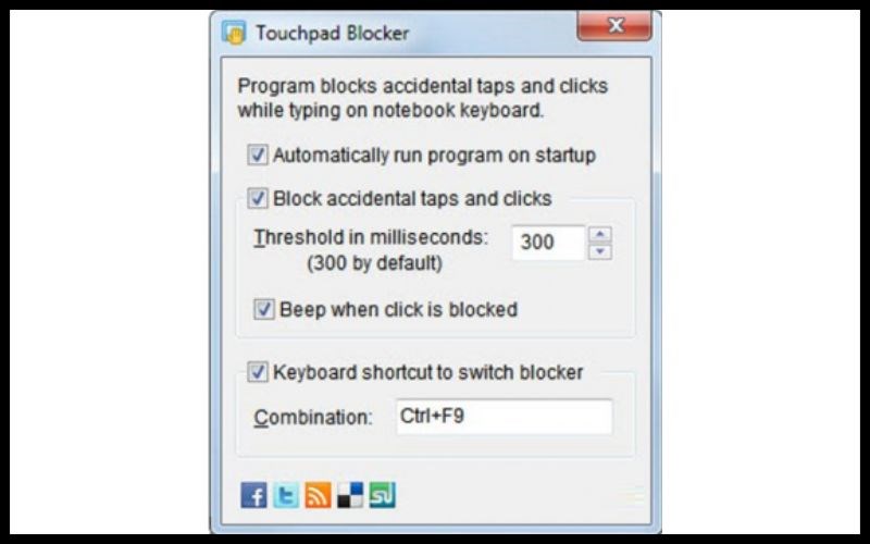 4 tùy chọn thiết lập cài đặt Touchpad của Touchpad Blocker 4 tùy chọn thiết lập cài đặt Touchpad của Touchpad Blocker