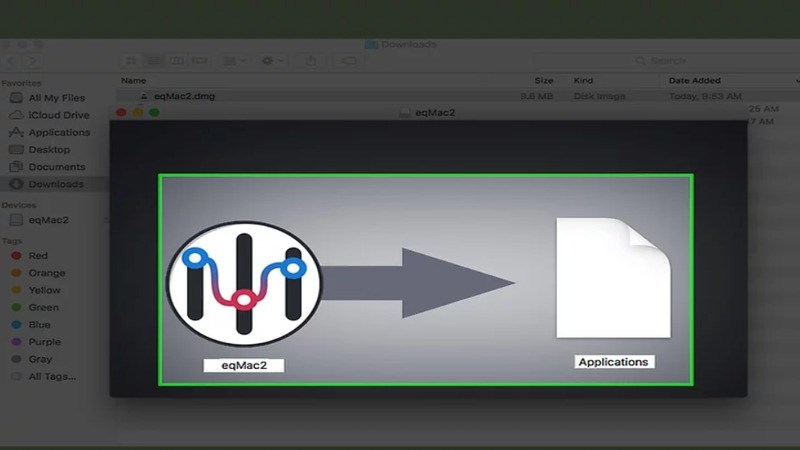 Kéo thả eqMac vào Applications