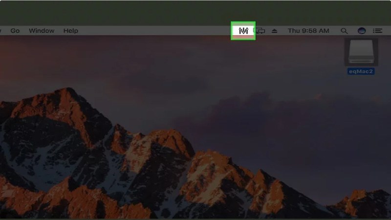 Nhấp vào biểu tượng eqMac