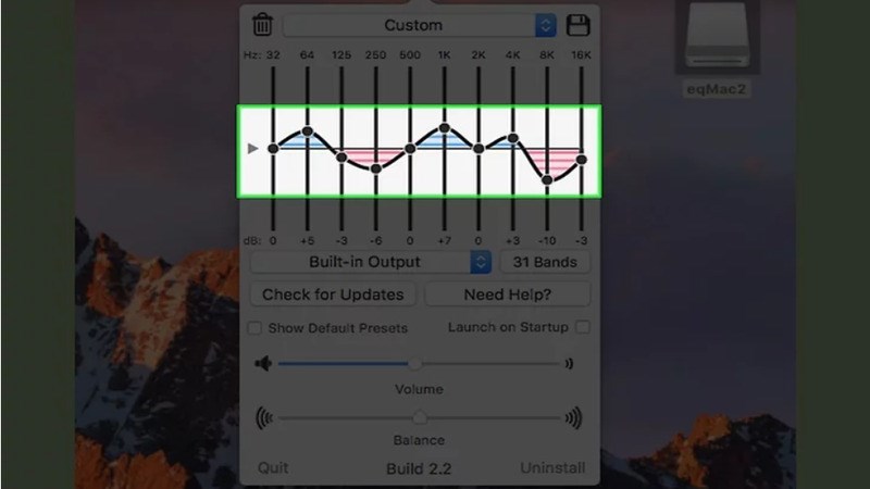 Điều chỉnh bass cho MacBook