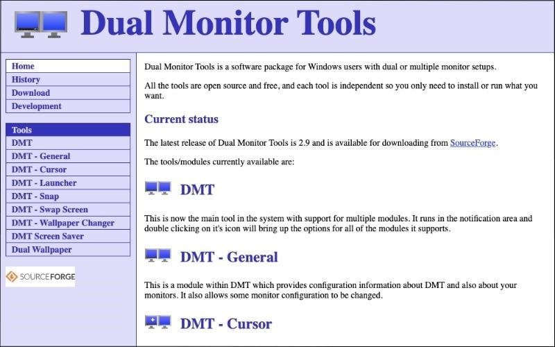 Dual Monitor Tools có khả năng quản lý thiết lập màn hình kép Dual Monitor Tools có khả năng quản lý thiết lập màn hình kép