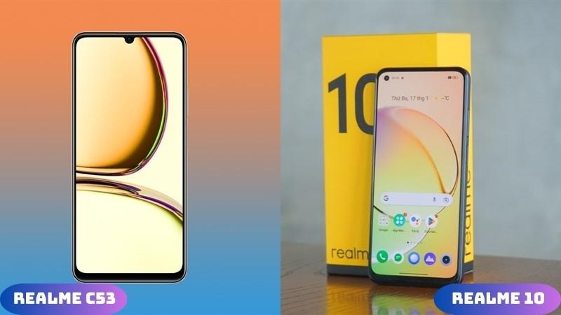 Phần màn hình có phần nhỉnh hơn ở realme 10