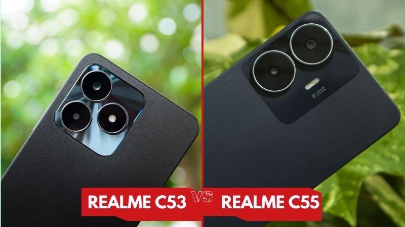 Camera realme C55 có phần nhỉnh hơn đàn em của mình