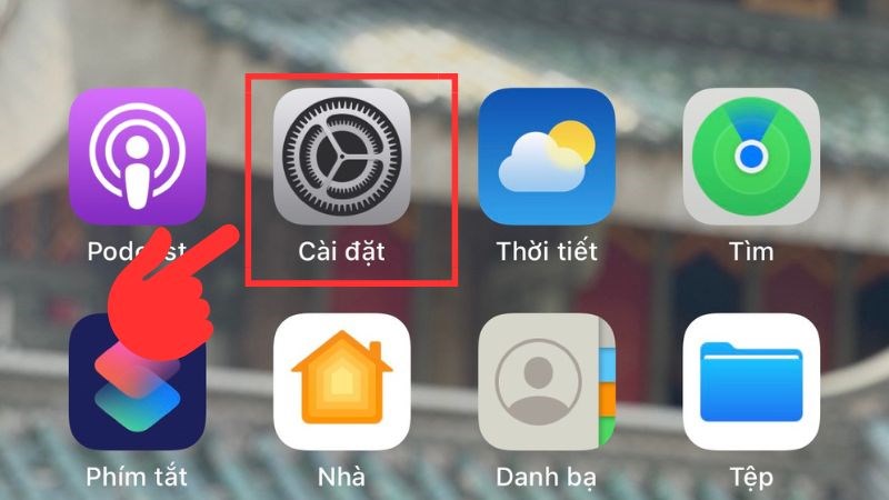 Vào Cài đặt (Settings) Vào Cài đặt (Settings)