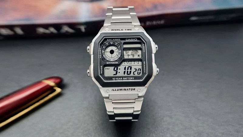 Đồng hồ Casio AE-1200WHD-1AVDF sở hữu thiết kế độc đáo và mới lạ 