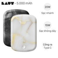 Pin sạc dự phòng Polymer 5000mAh Type C PD LAUT Handy E33A