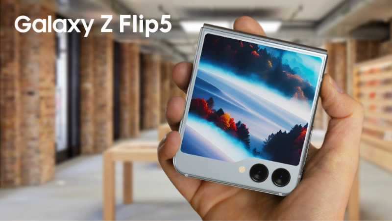 4 Galaxy Z Flip5 được trang bị ở mặt trước camera selfie độ phân giải 10MP