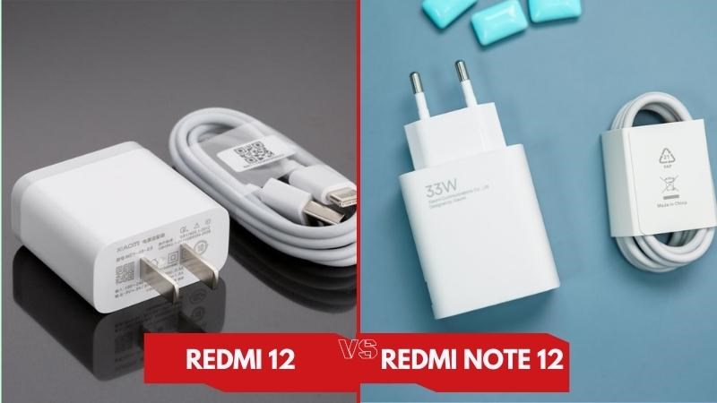 Redmi Note 12 có công suất sạc cao hơn Redmi 12