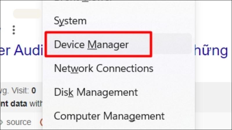 Nhấn tổ hợp Windows + X Nhấn tổ hợp Windows + X