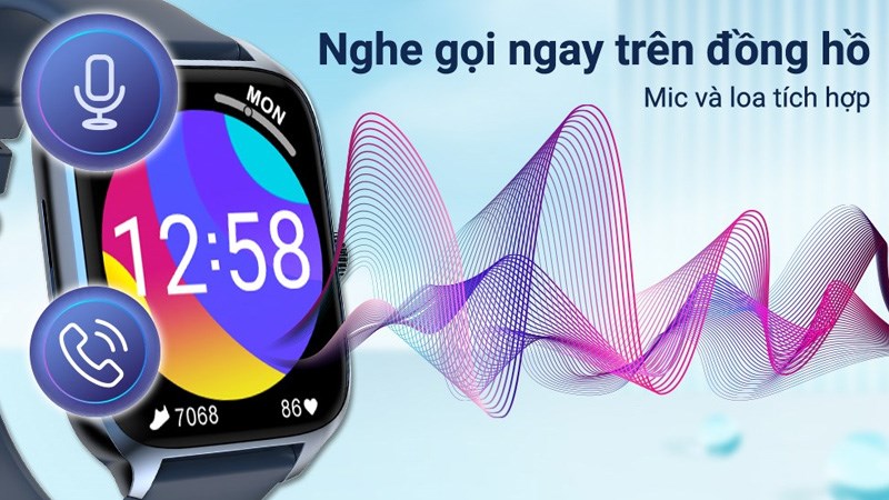 Nghe gọi trực tiếp trên đồng hồ thông qua kết nối bluetooth Nghe gọi trực tiếp trên đồng hồ thông qua kết nối bluetooth