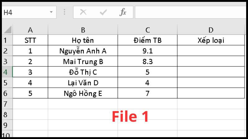 Cách dùng hàm VLOOKUP giữa 2 File (file 1) Cách dùng hàm VLOOKUP giữa 2 File (file 1)