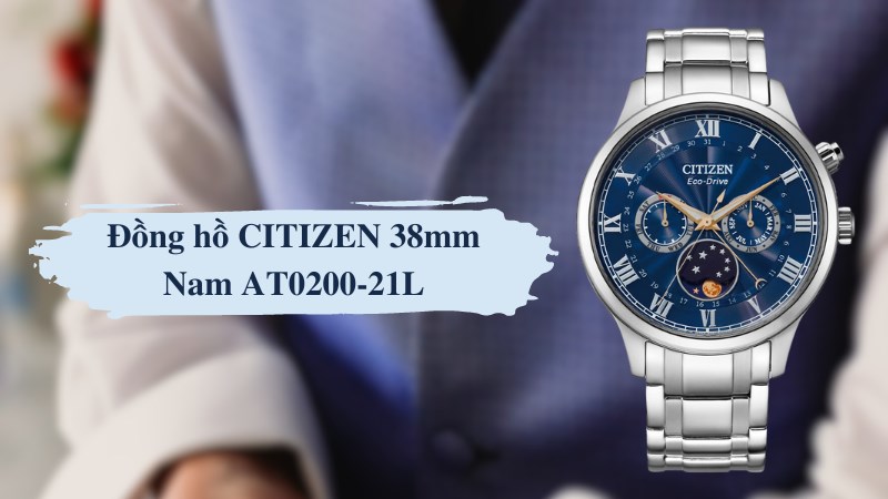 CITIZEN 42 mm Nam AP1050-81L có khả năng chống nước 5 ATM CITIZEN 42 mm Nam AP1050-81L có khả năng chống nước 5 ATM