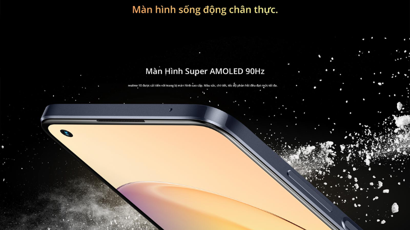 realme 11 và realme 10 đều sở hữu màn hình Super AMOLED