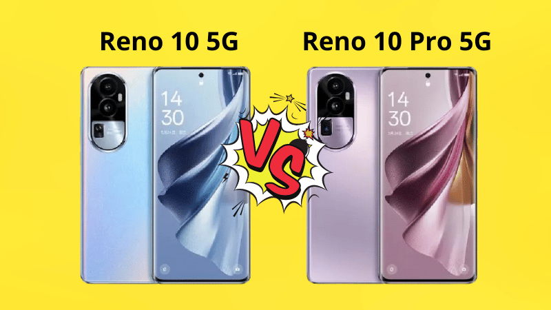 OPPO Reno 10 5G có màu xanh dương còn OPPO Reno 10 Pro 5G có màu tím OPPO Reno 10 5G có màu xanh dương còn OPPO Reno 10 Pro 5G có màu tím