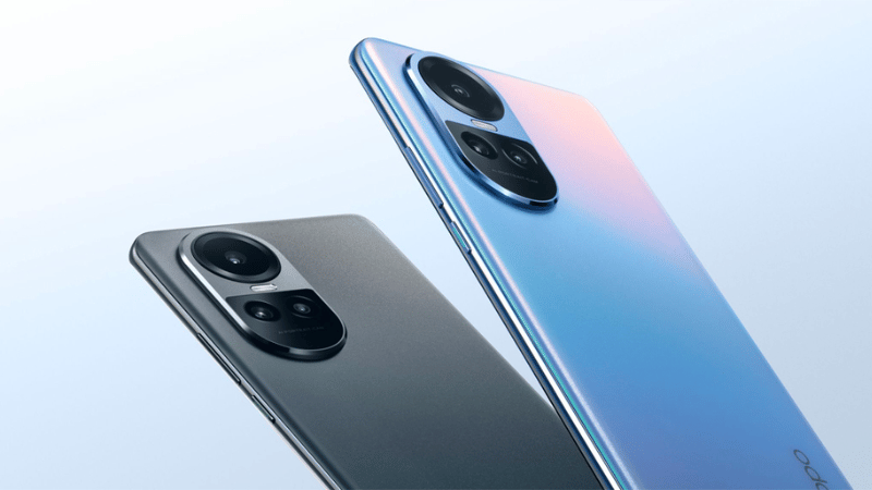 Thiết kế camera sau cả 2 máy giống nhau nhưng khác về tính năng hỗ trợ chụp hình OPPO Reno 10 5G có khẩu độ camera chính lớn hơn so với OPPO Reno 10 Pro 5G