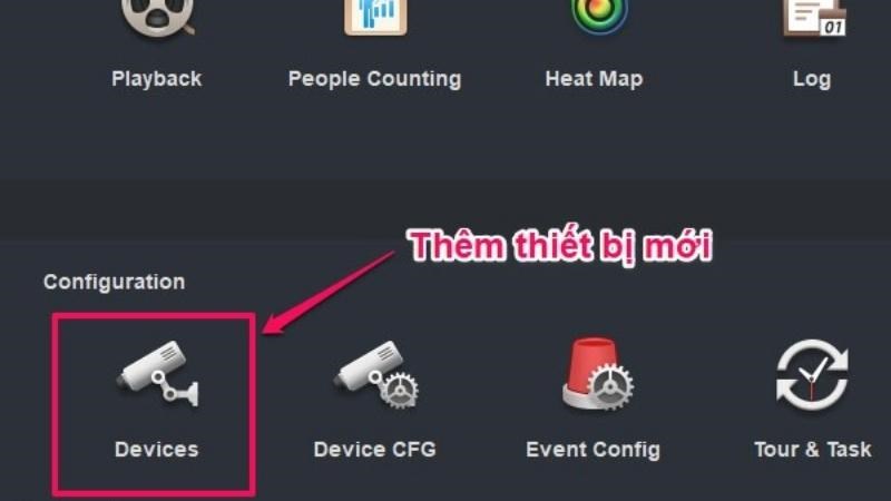 Chọn icon Camera