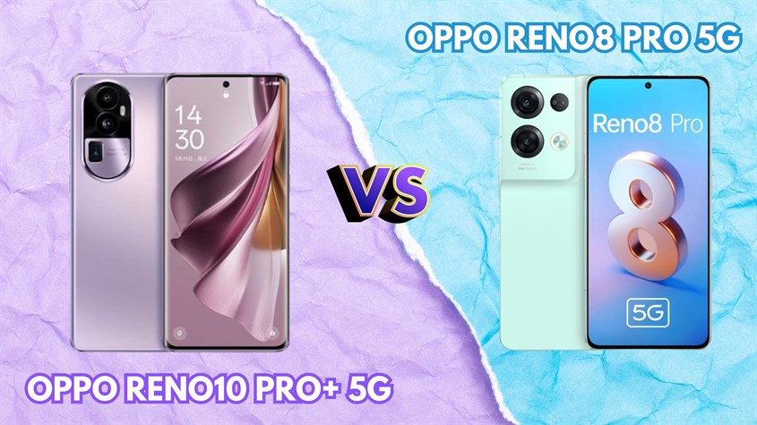 OPPO Reno10 Pro+ 5G có viền màn hình mỏng hơn OPPO Reno8 Pro 5G