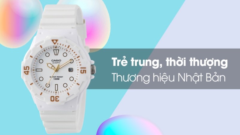 CASIO 34 mm Nữ LRW-200H-7E2VDF sở hữu thiết kế trẻ trung, năng động cá tính