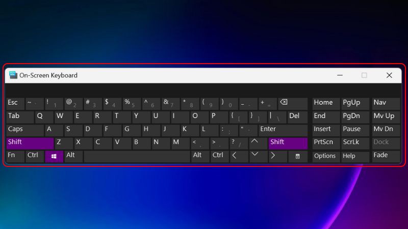 Hình minh họa gia diẹn bàn phím ảo Windows 10 Hình minh họa gia diẹn bàn phím ảo Windows 10