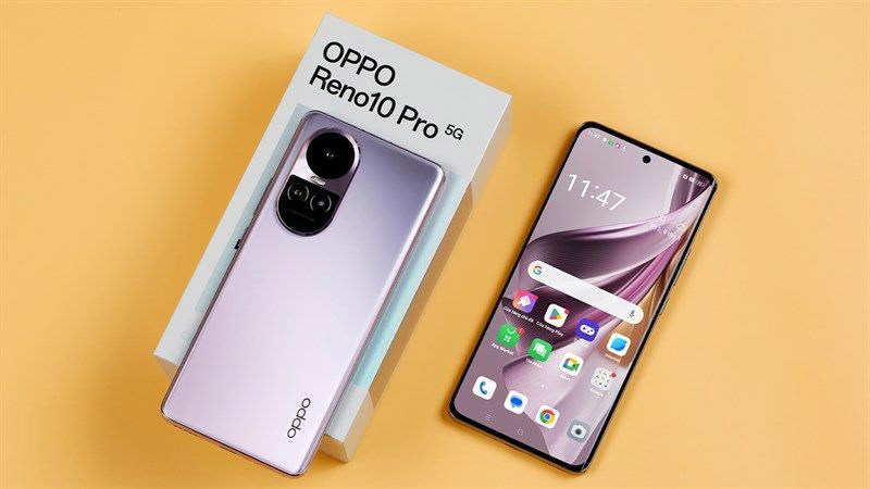 Điện thoại Oppo Reno 10 5G với thiết kế trẻ trung, sang trọng