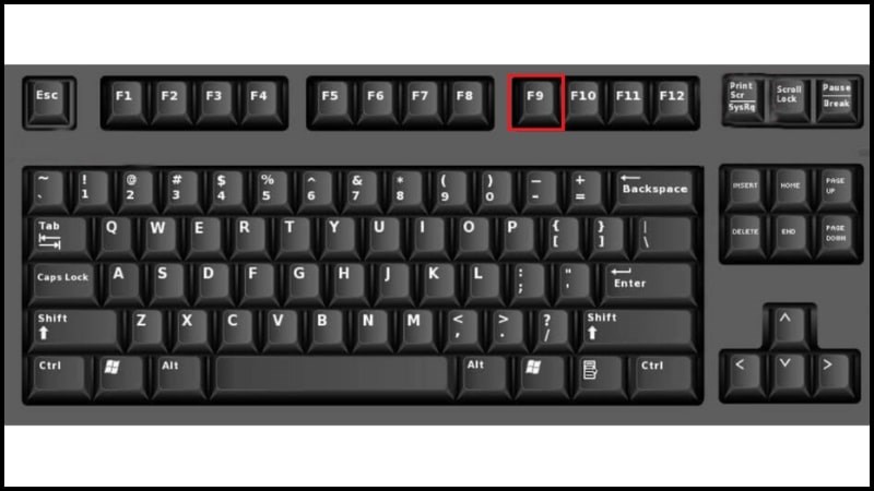 Sau đó nhấn F9 để cập nhật Sau đó nhấn F9 để cập nhật
