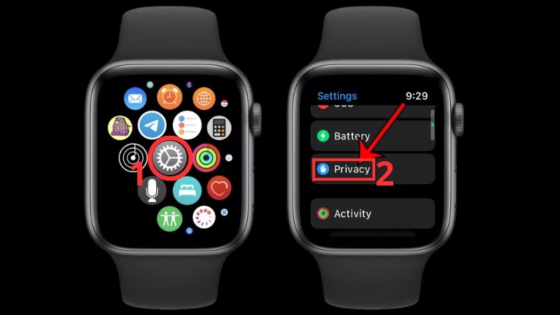 z Truy cập vào Settings > Chọn Privacy
