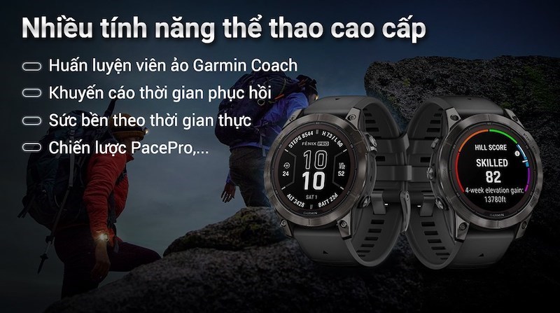 Garmin Fenix 7 Pro Solar với nhiều tính năng thể thao cao cấp