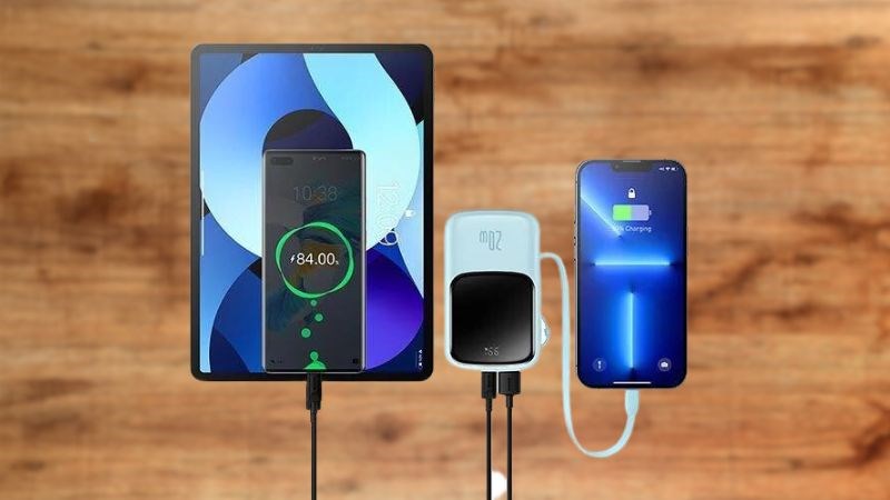 Sạc dự phòng Baseus có dung lượng lớn, hỗ trợ sạc nhiều thiết bị, sạc nhiều lần