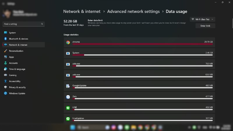 Xem dung lượng mạng mạng Wifi mà bạn đã sử dụng Xem dung lượng mạng mạng Wifi mà bạn đã sử dụng