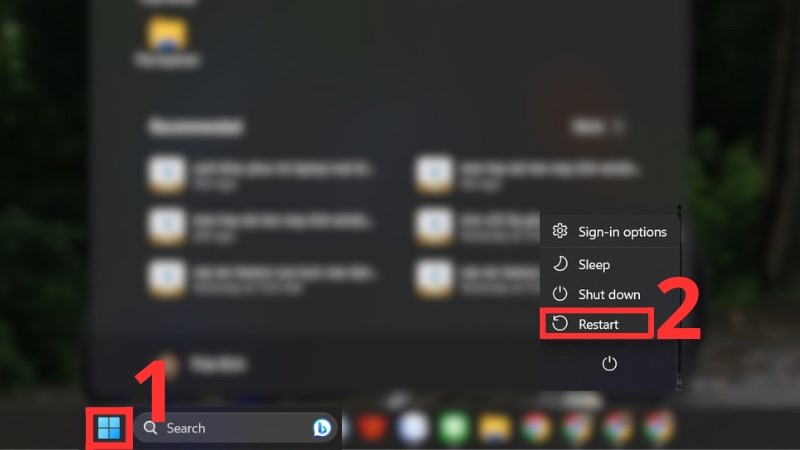 Bạn nên thử khởi động lại thiết bị của mình khi biểu tượng WiFi đột ngột biến mất Bạn nên thử khởi động lại thiết bị của mình khi biểu tượng WiFi đột ngột biến mất