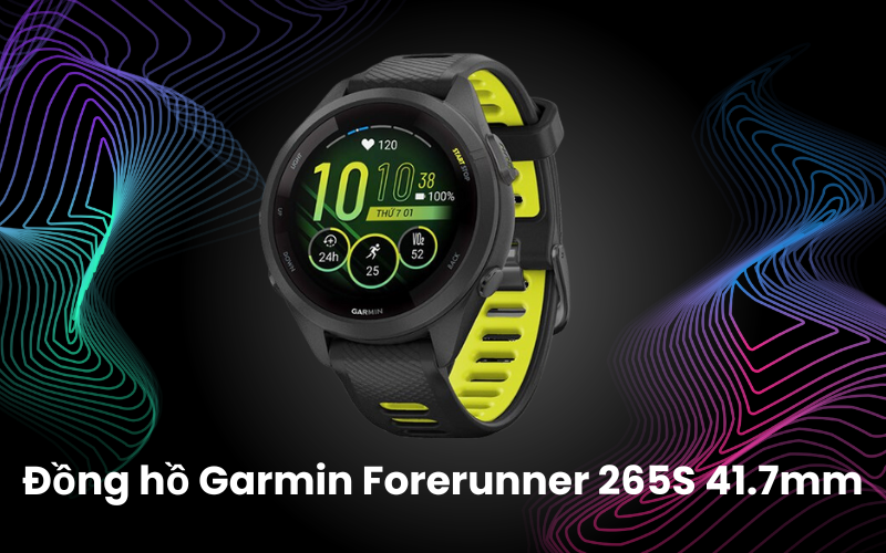 Đồng hồ thông minh Garmin Forerunner 265S 41.7mm đa dạng chế độ tập luyện chuyên nghiệp