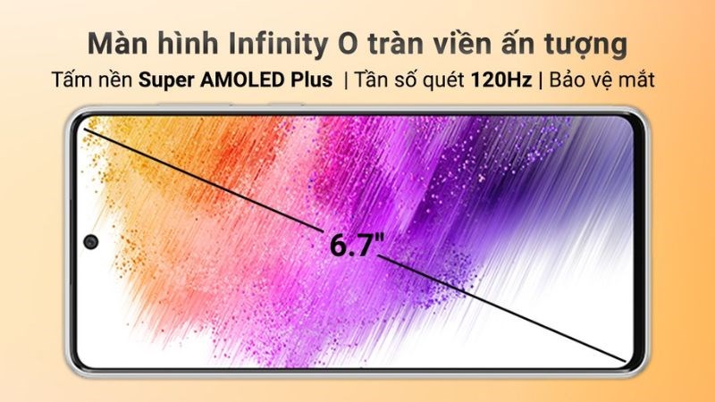 Samsung A73 có màn hình lớn, cực rõ nét Samsung A73 có màn hình lớn, cực rõ nét