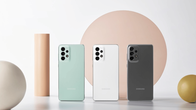Samsung A73 thuộc dòng điện thoại Samsung A nổi tiếng trong phân khúc tầm trung Samsung A73 thuộc dòng điện thoại Samsung A nổi tiếng trong phân khúc tầm trung