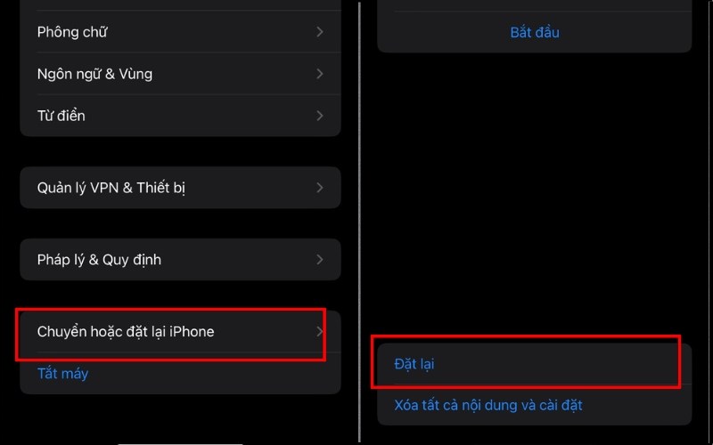 Đặt lại iPhone để đèn pin sáng Đặt lại iPhone để đèn pin sáng