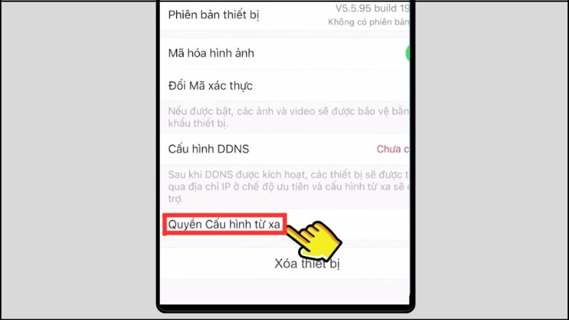 s Tìm đến mục Quyền Cấu hình từ xa trong Cài đặt