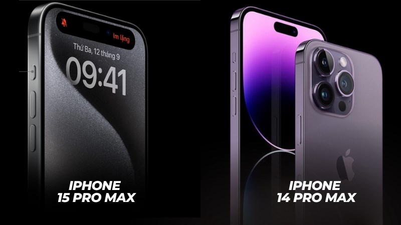 Màn hình của iPhone 15 Pro Max lớn hơn so với iPhone 14 Pro Max