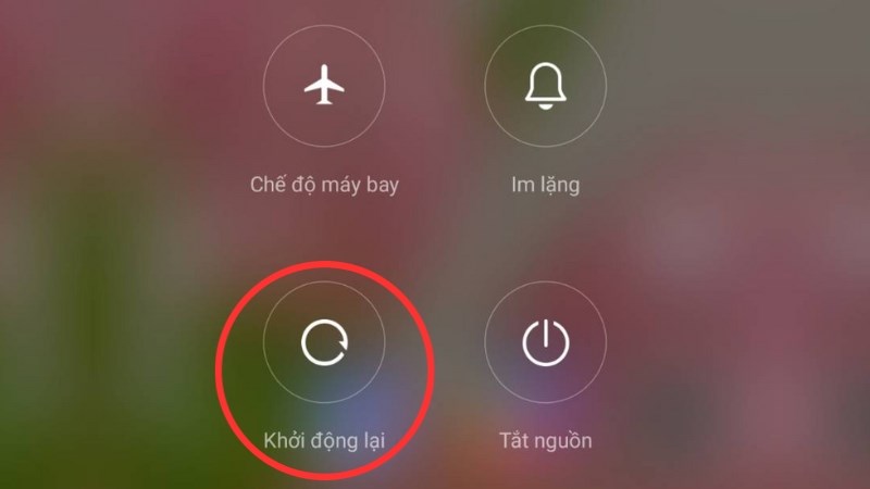 Khởi động lại thiết bị Khởi động lại thiết bị