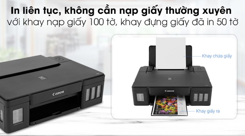 Máy In Phun Màu Canon PIXMA G1010 có thiết kế nhỏ gọn, công suất in ấn ổn định Máy In Phun Màu Canon PIXMA G1010 có thiết kế nhỏ gọn, công suất in ấn ổn định